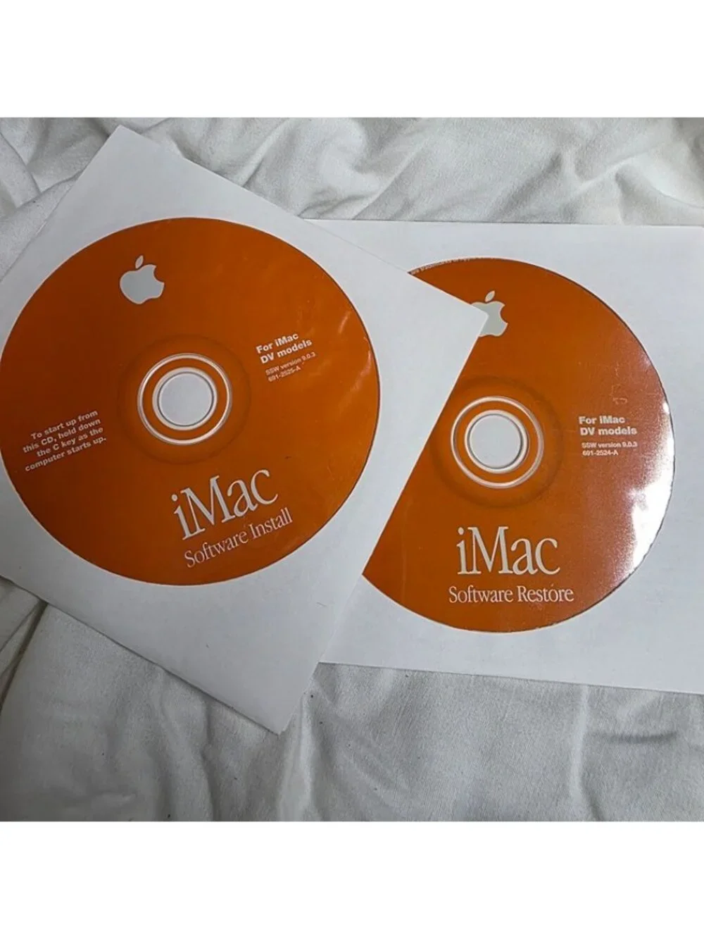 Vintage 1999 Apple iMac DV Software & OS CD Bundle (Install, Restore, Apps)